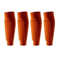 2 Pairs Soccer Shin Guards for Kids Youth Adult Calf Compression Sleeve with Honeycomb Pads Protective Gear for Football Baseball Boxing juoda