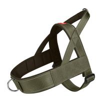 Tvirti, netraukiantys šunų diržai šunims - Atspindintis lengvas balno tipo liemenės antkaklis su paminkštintais dirželiais, apsaugantis nuo pabėgimo S žalia
