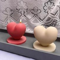 3D meilės žvakės silikoninė forma Kūrybiška „pasidaryk pats“ rankų darbo širdelės formos muilo, gipso, žvakių gamybos forma Valentino dienos dovanų aksesuarai