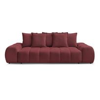 Bordo spalvos iš šenilinio audinio sofa 278 cm Everest – Bobochic Paris