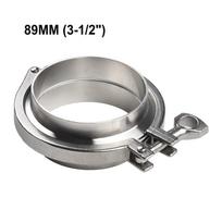 19mm-102mm Vamzdžių jungtys Ferula PTFE tarpinė SS304 Sanitarinis suvirinimas 89MM