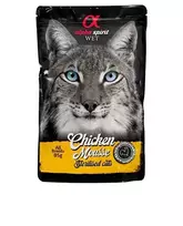 Alpha Spirit Wet putėsiai sterilizuotoms katėms su vištiena, 6x85 g