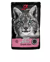Alpha Spirit Wet putėsiai katėms su kumpiu, 6x85 g