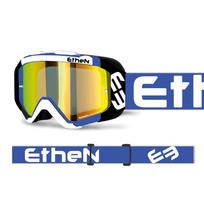 ETHEN MX05170 motokroso akiniai su auksiniu veidrodiniu stikliuku