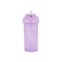 Twistshake gertuvė su šiaudeliu nuo 6mėn., 360 ml, violetinė 78591