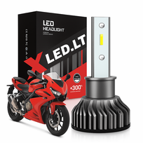 MOTO XLED H1 SUPER MINI CAN-BUS ZES +300% motociklo LED lemputė 1 vnt. 12V-24V 6500LM