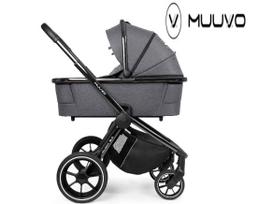 Universalus vežimėlis Muuvo Quick 3.0 Iron Graphite 2in1 Chrome Black