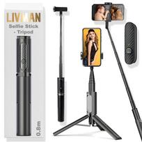 Asmenukių lazda ("Selfie sticks") LIVMAN Oth-AB202 - daugiafunkcis asmenukių lazdas ir trikojis su nuotolinio valdymo pultu, 0,8m