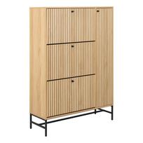 Atlenkiama spintelė batams natūralios spalvos iš ąžuolo 99x140x35 cm Albany – Actona