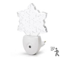 Aigostar - LED RGB Naktinė lemputė su prieblandos jutikliu LED/0,5W/230V snaigė