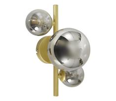 Brilagi - LED sieninis šviestuvas MILLA 3xG9/3W/230V auksas/dūminis