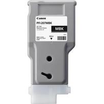 Canon PFI-207MBK Matte Black/Matinė juoda plačiaformačio spausdintuvo rašalo kasetė, 300 ml