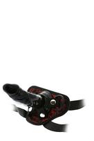 Strap-on kelnaitės su juodu dildo 15 cm