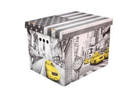 Dėžutės daiktams XL New York, 2 vnt., 32x32x42 cm