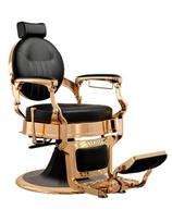 W Beauty barberio kėdė juodos spalvos, aukso stovas Caesar Gold