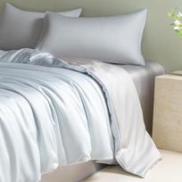 Prabangus ledo šilko 60S Tencel patalynės komplektas - Vienspalvis, 3 arba 4 dalys, pavasariui ir vasarai 1.2m Bed Sheet Set (150*200 Cover) - 3 Pieces