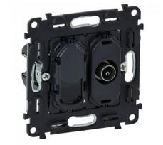 TV lizdo + kompiuterio lizdo RJ45 mechanizmas Valena life Legrand 753055