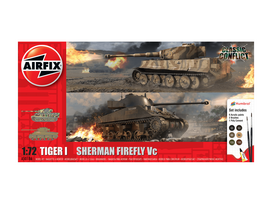 Airfix - Classic Conflict Tiger 1 vs Sherman Firefly dovanų komplektas, 1/72, A50186