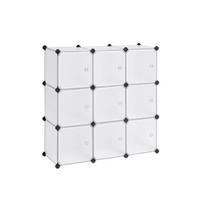 Plastikinė batų lentyna LPC116WS, 9 skyrių