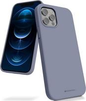Dėklas Mercury Silicone Case Apple iPhone 16 levandos pilka