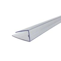 Užbaigimo profilis U 4-6mm, skaidrus, polikarbonatui užbaigti, po 2,10 m