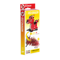 EUGY 3D kartoninis modelis „Raudonasis drakonas“