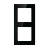 Double frame socket Avatto N-TS10-Frame-B2 (black), Ramka do włączników Światła Avatto N-TS10-Frame-B2 Podwójna (czarna)