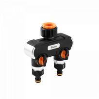 Skirstytuvas Bradas BLACK LINE HEAVY DUTY, 2 kanalų, 1"-3/4" (vid.-vid.sr.)