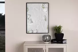 Paveikslas balta roses - 21x30