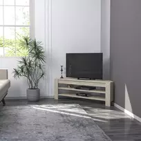 TV stovas, kampinis, travertinas, 120 x 40 x 30 cm