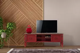 TV blokas, Ada, raudonas, 150 x 40 x 50 cm