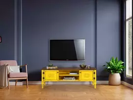 TV blokas, Ada, geltona, 150 x 40 x 50 cm