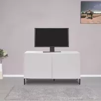 TV stovas, Tvc-722, deimantinis baltas, 120 x 70 x 43 cm