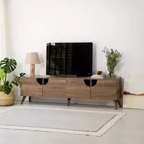 TV stovas, Grotte, Riešutas, 180 x 50 x 35 cm