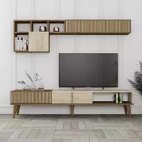 Televizijos skyrius, Milanas, Riešutas Travertinas, 180 x 40 x 35 cm