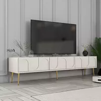 TV skyrius, Lionas, kremas Auksinis, 180 x 43 x 35 cm