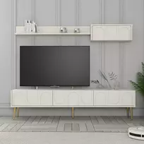 TV skyrius, Lionas, kremas Auksinis, 180 x 43 x 35 cm