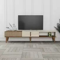TV stovas, Milanas, Riešutas Travertinas, 180 x 40 x 35 cm