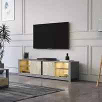 TV stovas, Aydos, pilka Travertinas, 180 x 45 x 35 cm