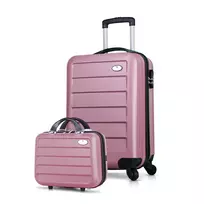 Lagaminų rinkinys (2 dalys), Myvalice, 8480, Rose Gold, 37 L