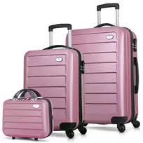Lagaminų rinkinys (3 dalys), Myvalice, 8565, Rose Gold, 70 L
