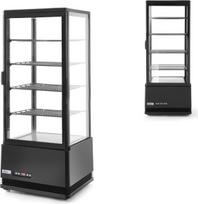 Arktic Konditerijos gaminių vitrina 4 lentynos 98L LED - juoda