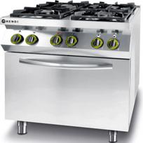 Hendi Dujinė viryklė su 4 degikliais ir elektrine konvekcine orkaite GN1/1 "Kitchen Line" - 225882