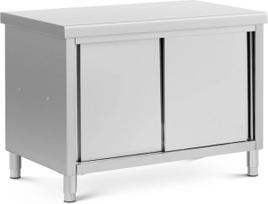 Royal Catering Centrinis stalviršio stalas su praėjimo spintele STAL 120 x 70 cm