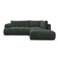 Žalios spalvos sulankstoma/su sandėliavimo vieta kampinė sofa (su dešiniuoju kampu/„L“ formos) Fuji – Bobochic Paris