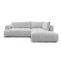 Šviesiai pilkos spalvos sulankstoma/su sandėliavimo vieta kampinė sofa (su dešiniuoju kampu/„L“ formos) Fuji – Bobochic Paris