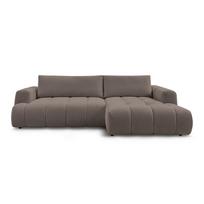 Taupe spalvos sulankstoma/su sandėliavimo vieta kampinė sofa (su dešiniuoju kampu/su gultu) Fuji – Bobochic Paris