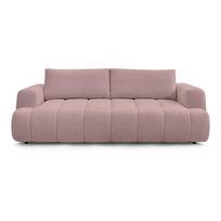 Rožinės spalvos sulankstoma/su sandėliavimo vieta sofa 251 cm Fuji – Bobochic Paris
