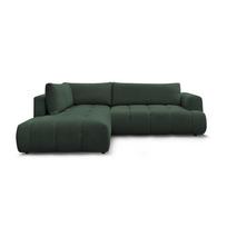 Žalios spalvos sulankstoma/su sandėliavimo vieta kampinė sofa (su kairiuoju kampu/„L“ formos) Fuji – Bobochic Paris