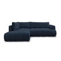 Tamsiai mėlynos spalvos sulankstoma/su sandėliavimo vieta kampinė sofa (su kairiuoju kampu/„L“ formos) Fuji – Bobochic Paris